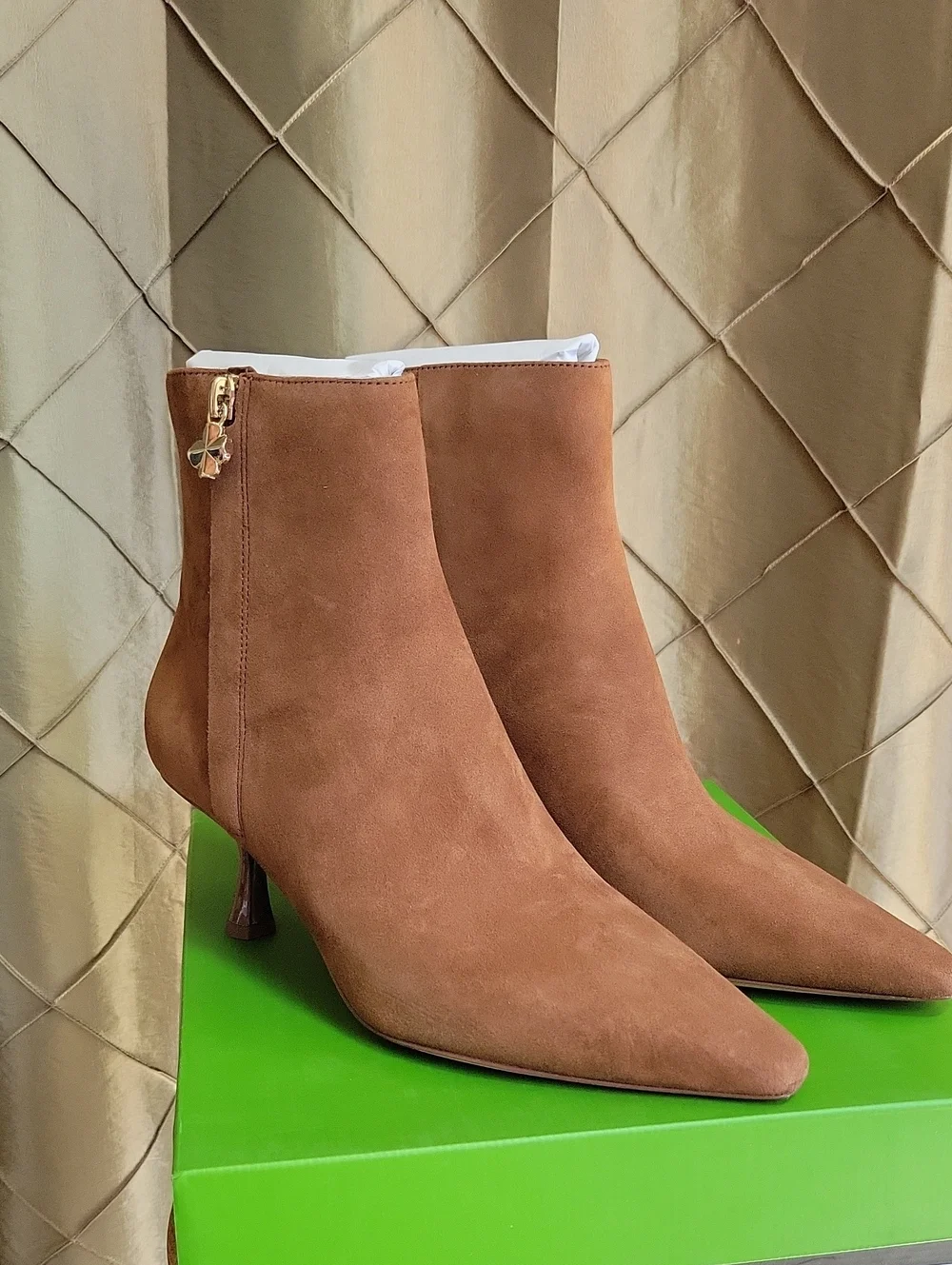 NWT- Kate Spade ‘Adele’ Suede Kitten Heel Ankle Bootie